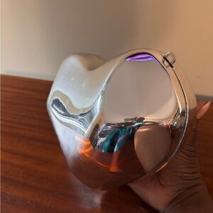 Simon Miller Silver Metallic Heart Bag